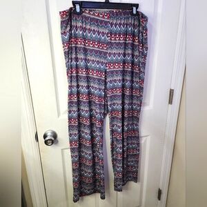 💥Clearance💥 Bobbie Brooks Colorful Patterned Pajama Pants Size 1X
